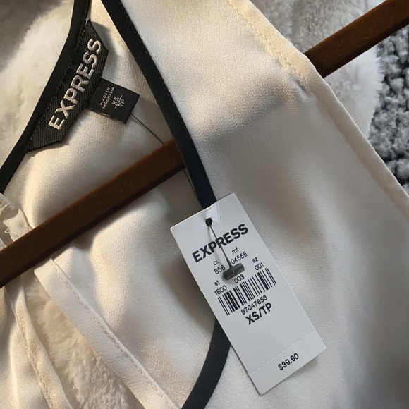 XS Express blouse, white and black - Picture 7 of 7